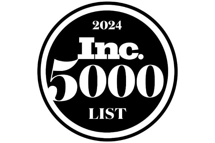 2024 Inc. 5000 List logo: FluentStream Achieves Seven Consecutive Years on the Inc. 5000 List